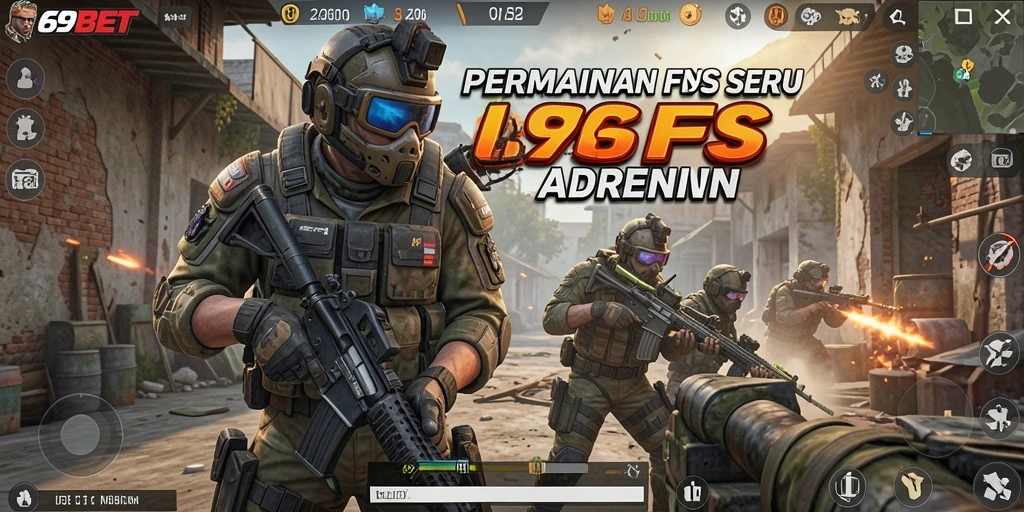 Tangkapan layar gameplay 69BET dengan aksi pertempuran yang seru.