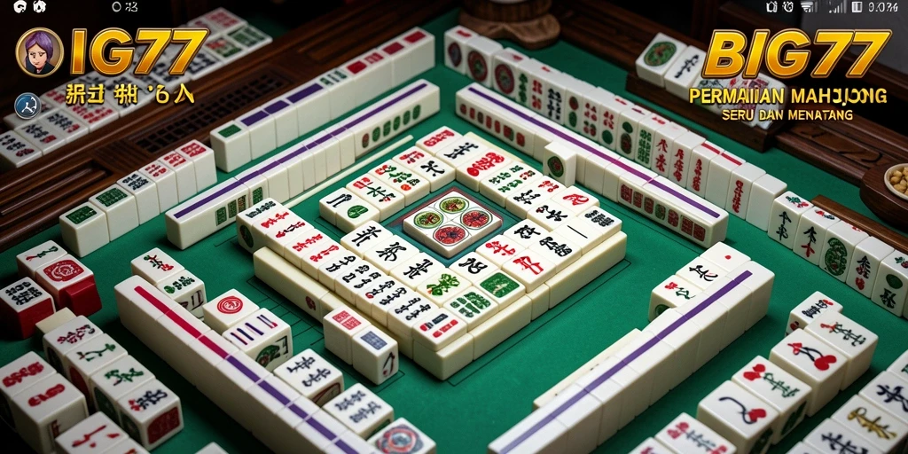 Screenshot permainan BIG77 menampilkan gameplay Mahjong yang menarik.