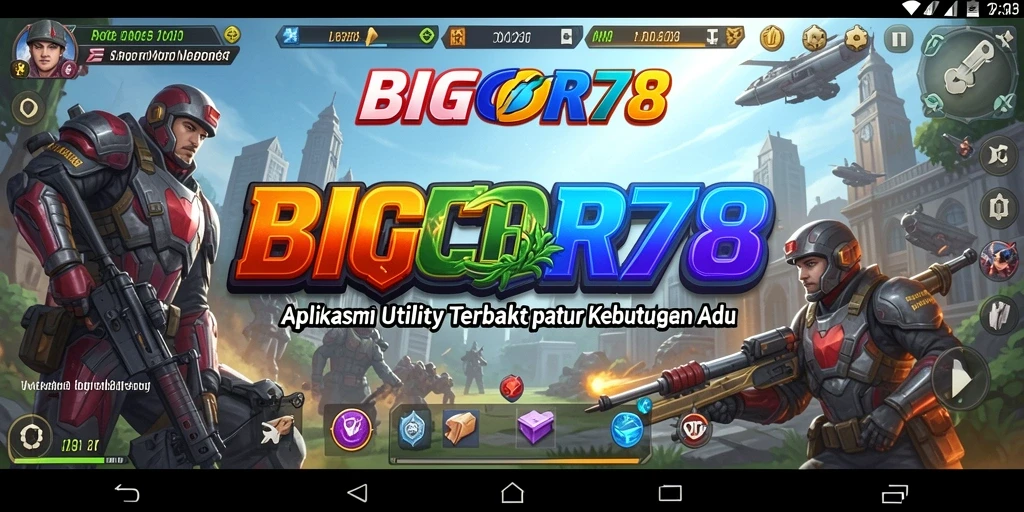 Tampilan antarmuka pengguna yang intuitif dan bersih dari BIGCOR78.