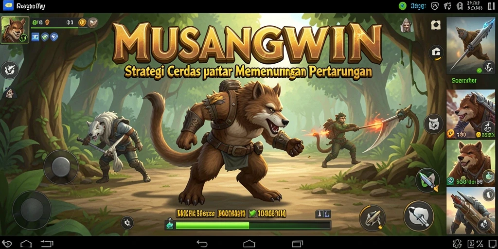 Tampilan menarik dari gameplay <strong>MUSANGWIN</strong>, menampilkan strategi di lapangan.