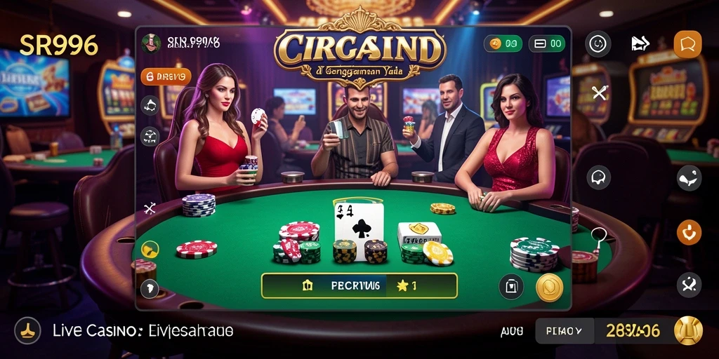 Gameplay mendebarkan di SR996 dengan dealer langsung dan interaksi real-time.