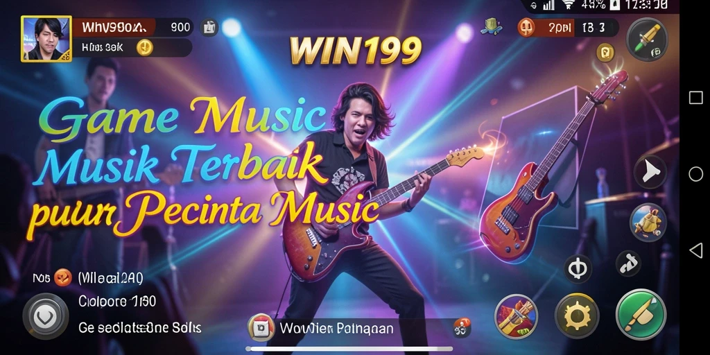 Tangkapan layar dari WIN199 menampilkan gameplay musik yang menyenangkan.