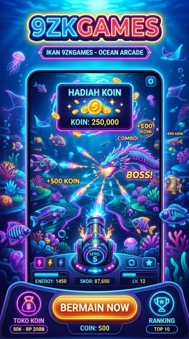 Screenshot fitur unggulan di 9zkgames untuk pengguna Android.